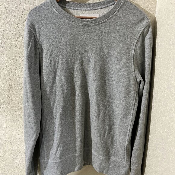 Mott and Bow French Terry Crewneck Sweatshirt Small Light Gray Grey EUC Jeans - Picture 1 of 3
